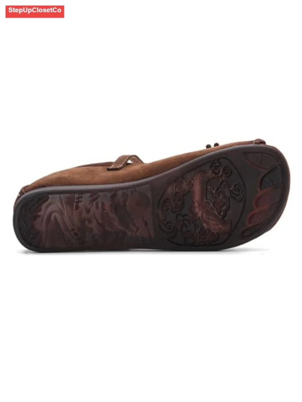 Mary Jane Flats Matte Cowhide Leather Buckle Comfortable Non-Slip Dress Casual